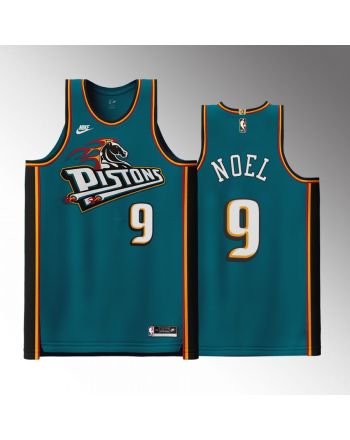 Nerlens Noel 9 2022-23 Detroit Pistons Teal Classic Edition Jersey