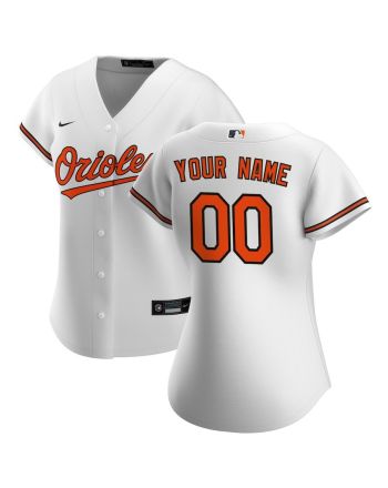 Baltimore Orioles Women's Home Custom Jersey - White