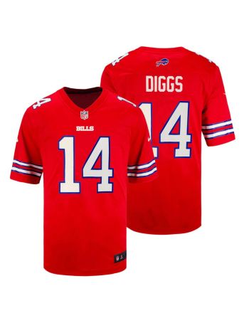 Stefon Diggs 14 Buffalo Bills Men Alternate Game Jersey - Red