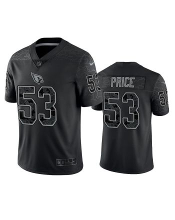 Billy Price 53 Arizona Cardinals Black Reflective Limited Jersey - Men