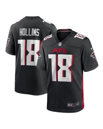 Mack Hollins 18 Atlanta Falcons Men's Team Game Jersey - Black