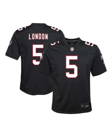 Drake London 5 Atlanta Falcons YOUTH Game Jersey - Black