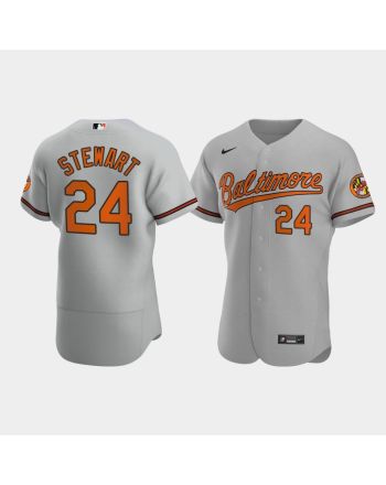 DJ Stewart 24 Baltimore Orioles Gray Road Jersey Jersey