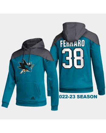 San Jose Sharks 38 Mario Ferraro 2022-23 Stylish Black Hoodie Pullover