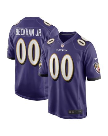 Odell Beckham Jr. 00 Baltimore Ravens Men Game Jersey - Purple