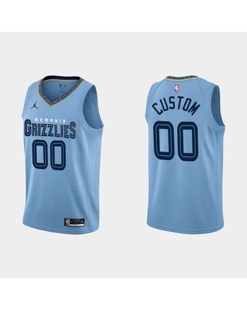 Memphis Grizzlies Custom 00 2022-23 Statement Edition Blue Men Jersey