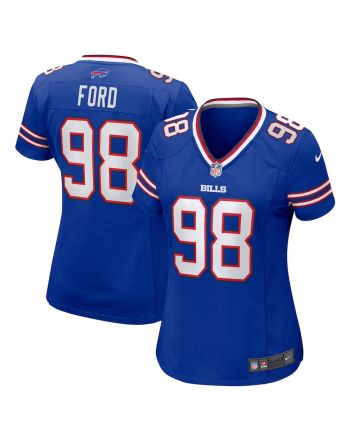 Poona Ford 98 Buffalo Bills Women Home Game Jersey - Royal