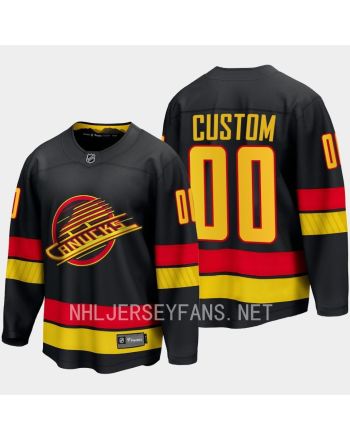 Vancouver Canucks Custom 00 2023-24 Alternate Jersey Breakaway Black