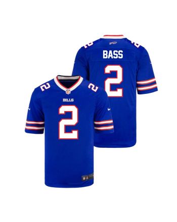 Tyler Bass 2 Buffalo Bills YOUTH Home Game Jersey - Royal