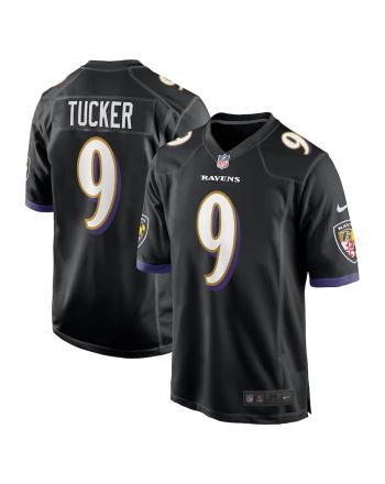 Justin Tucker 9 Baltimore Ravens Men Game Jersey - Black