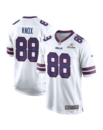 Dawson Knox 88 Buffalo Bills 2023 Playoffs Patch Game Men Jersey - White