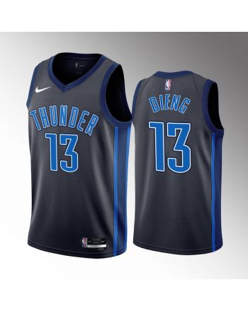 Ousmane Dieng 13 2022-23 Oklahoma City Thunder Black City Edition Jersey 2022 NBA Draft