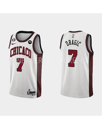 Chicago Bulls 7 Goran Dragic 2022-23 City Edition White Men Jersey