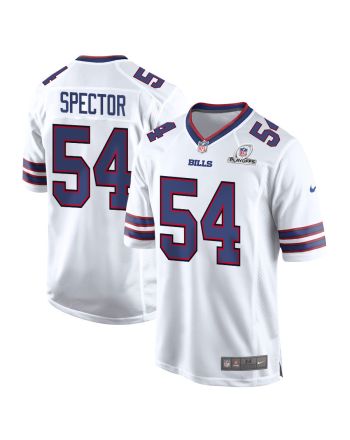 Baylon Spector 54 Buffalo Bills 2023 Playoffs Patch Game Men Jersey - White