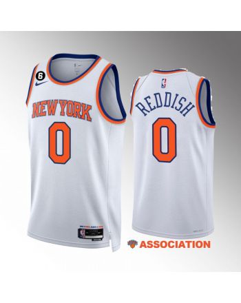 Cameron Reddish 0 2022-23 New York Knicks White Association Edition Jersey Swingman