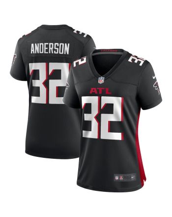 Jamal Anderson 32 Atlanta Falcons Women Retired Game Jersey - Black