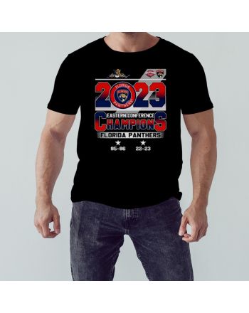 Florida Panthers 2023 Eastern Conference Champions 2022-23 T-Shirt- Black