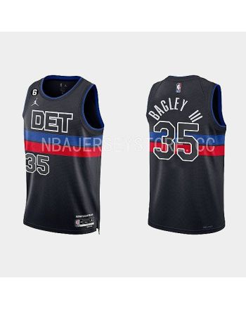 Detroit Pistons 35 Marvin Bagley III 2022-23 Statement Edition Black Men Jersey