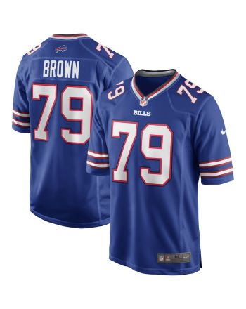 Ruben Brown 79 Buffalo Bills Game Retired Jersey - Royal