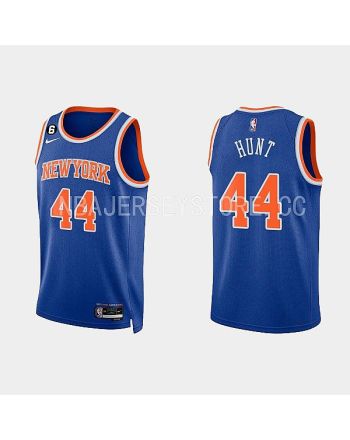 New York Knicks 44 Feron Hunt 2022-23 Icon Edition Royal Men Jersey