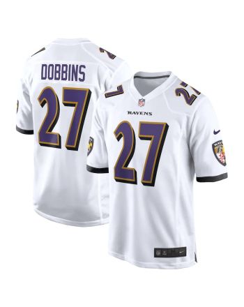 J.K. Dobbins 27 Baltimore Ravens Game Jersey - White