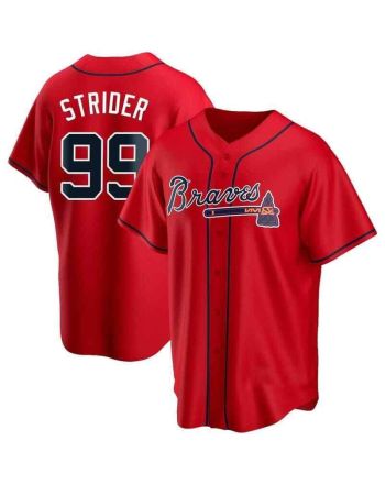 Spencer Strider 99 Atlanta Braves Men Jersey - Red