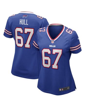 Kent Hull 67 Buffalo Bills Women Game Retired Jersey - Royal