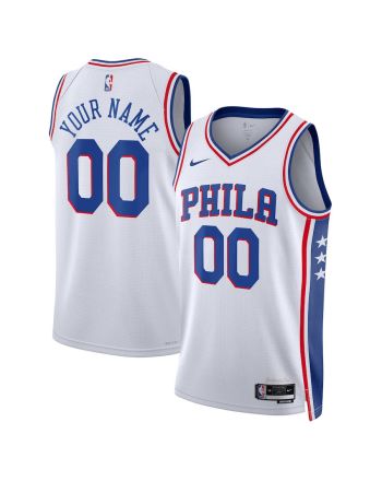 Philadelphia 76ers Custom 00 Men 2022/23 Swingman Jersey - Association Edition