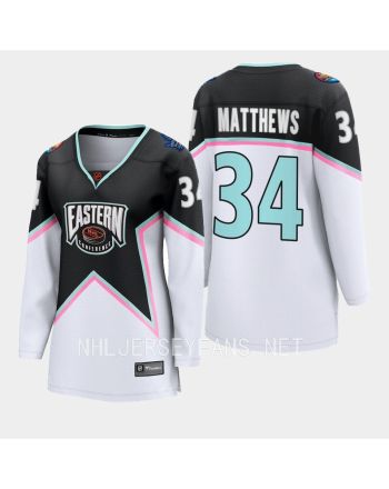 Auston Matthews 34 Toronto Maple Leafs Black 2023 All-Star Eastern Conference Jersey Women