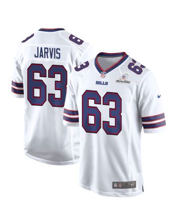 Kevin Jarvis 63 Buffalo Bills 2024 Divisional Patch Game Men Jersey - White