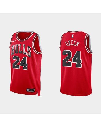 Chicago Bulls 24 Javonte Green 2022-23 Icon Edition Red Men Jersey