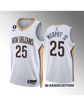 New Orleans Pelicans 2022-23 Trey Murphy III 25 Association Edition White Jersey Swingman