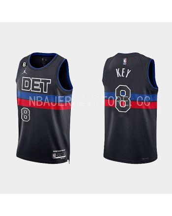 Detroit Pistons Braxton Key 8 Black 2022-23 Statement Edition Men Jersey