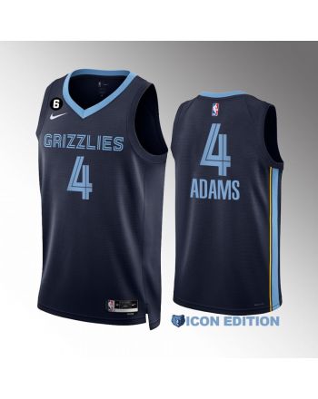 Steven Adams 4 Memphis Grizzlies Navy Jersey 2022-23 Icon Edition Swingman