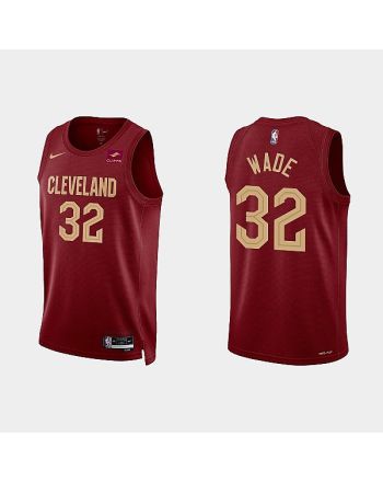 Cleveland Cavaliers 32 Dean Wade 2022-23 Icon Edition Wine Men Jersey