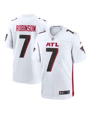 Bijan Robinson 7 Atlanta Falcons 2023 NFL Draft Game Jersey - White