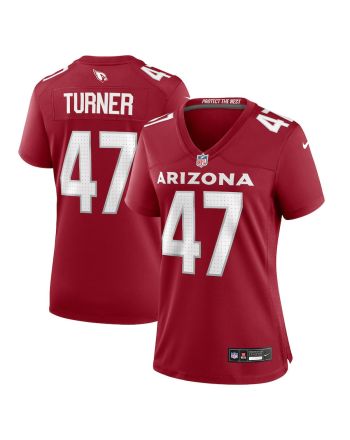 Ezekiel Turner 47 Arizona Cardinals Women Team Game Jersey - Cardinal