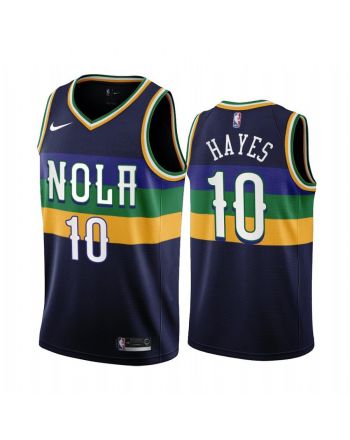 New Orleans Pelicans Jaxson Hayes 10 2022-23 City Edition Navy Jersey - Men Jersey