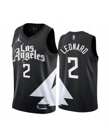 Los Angeles Clippers Kawhi Leonard 2 2022-23 Statement Edition Black Jersey - Men Jersey