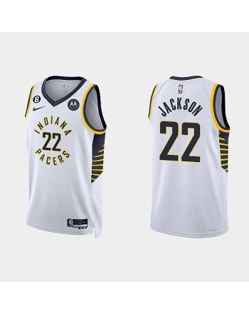 Indiana Pacers Isaiah Jackson 22 2022-23 Association Edition White Men Jersey Swingman