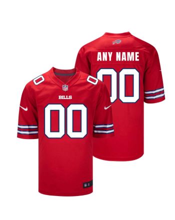 Buffalo Bills Custom Alternate Men Game Jersey - Red