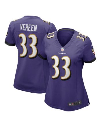 David Vereen Baltimore Ravens Women's Player Game Jersey - Purple