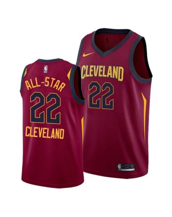 Cleveland Cavaliers Wine Jersey 22 2022 All-Star Special Commemorative - Men