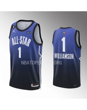 Zion Williamso 1 New Orleans Pelicans 2023 NBA All-Star Men Jersey - Orange