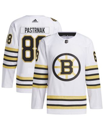 David Pastrnak 88 Boston Bruins Primegreen Men Jersey - White