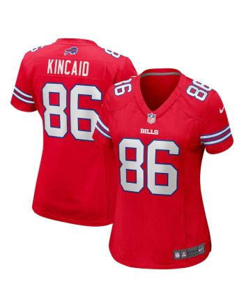 Dalton Kincaid 86 Buffalo Bills Women Alternate Game Jersey - Red