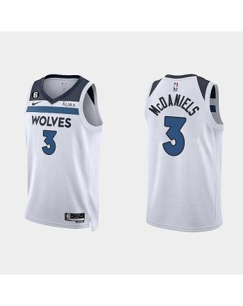 Minnesota Timberwolves Jaden McDaniels 3 2022-23 Association Edition White Men Jersey Swingman