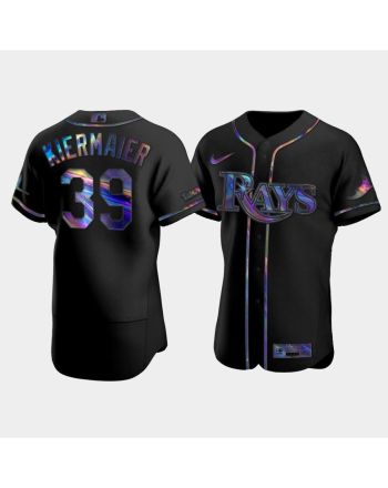 Men's Tampa Bay Rays Kevin Kiermaier 39 Black Holographic Golden Edition Jersey Jersey