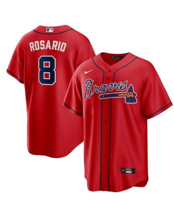 Eddie Rosario 8 Atlanta Braves Alternate Player Jersey - Red