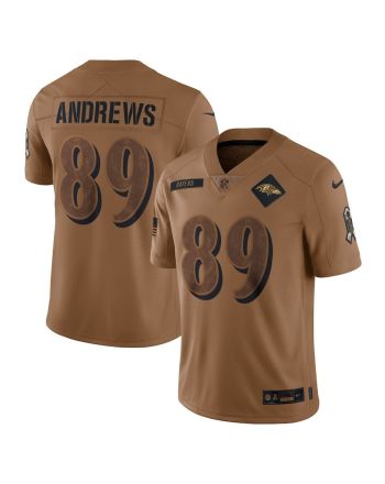 Mark Andrews 89 Baltimore Ravens 2023 Salute To Service Limited Jersey - Brown